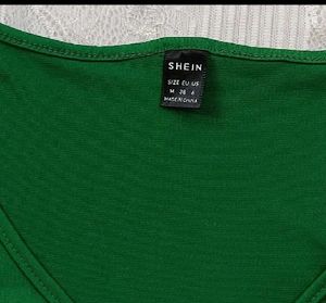 Forest Green Shein Top