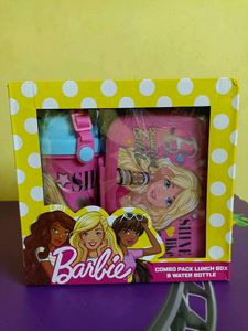 Barbie Combo Pack Lunch Box And Water Bottle New