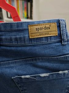 Ripped Hem Jeans