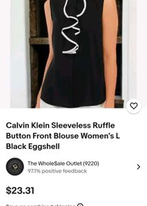 Orginal Calvin Klein Ruffle Blouse