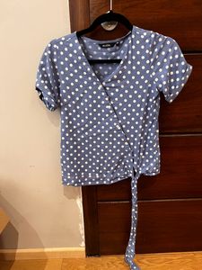 ZUDIO BLUE WITH WHITE POLKA DOT TOP