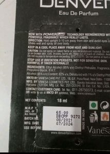 Denver + Yardley Perfume