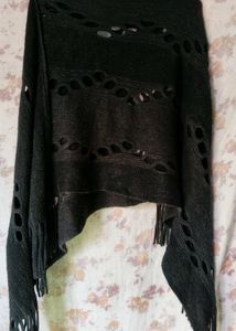 Stylish Black Poncho