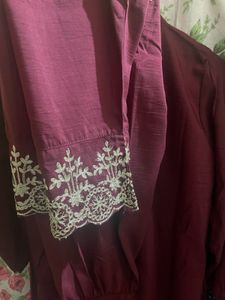 Elegant Maroon Kurta Set