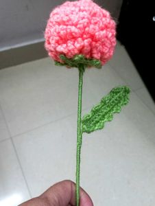 🥀 Elegant Handmade Crochet Ping Pong Flower 🌸✨