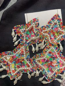 Multicolour White Lightweight Earings