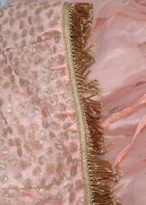 Peach Lehenga with Intricate Embroidery