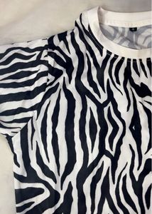 Trendy Zebra Print Tee