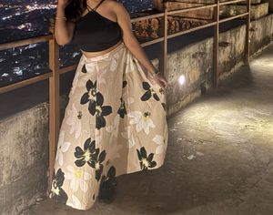 Floral Print Skirt
