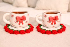 Handmade Crochet Coasters (Set of 2)