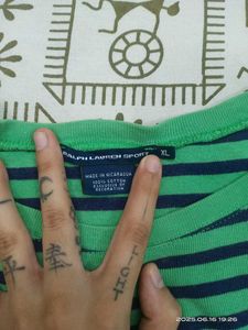 Ralph Lauren Sport Green Fullsleeve Tee