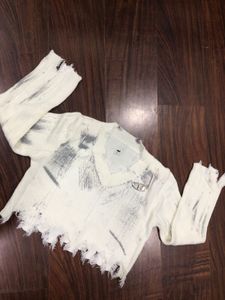 Distressed Knit Sweater