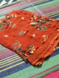 Floral Print Saree