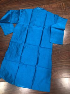 SKAVIJ Men&#39;s Blue Embroidered Kurta Set