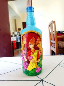 3D bottle Art hand painted