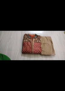 Heavy Pearl N Stone Work Kurta Set