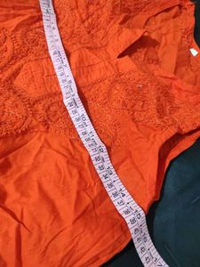 Sleeves Kurta🌈🌈 | Orange Kurti