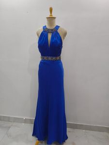 Elegant Blue Evening Gown💙🧿🦋