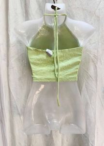 201611. Green Halter Top