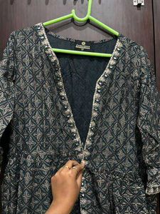 Elegant Printed front cut Kurta