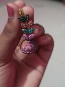 Multicolour Jhumka