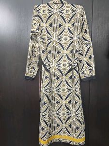 Zara Patterned Midi Dress