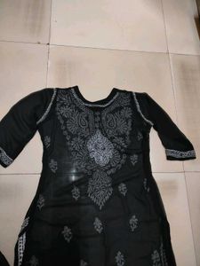 Handwork Chikenkari Embroidery Georgette Kurta