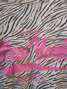 Zebra Print New York Tee