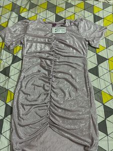 Shimmery Ruched Dress