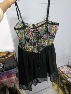 Floral Corset Mini Dress