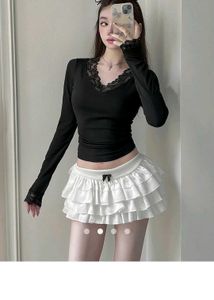 Black Long Sleeve Lace Top