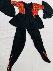 Stylish Top Wid Dhhoti Dress