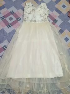Embellished White Gown
