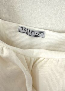 White Spaghetti Strap Crop Top