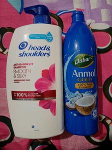 Pack Of 2 ,Shampoo 1 Litre, Coconut Oil 600ml