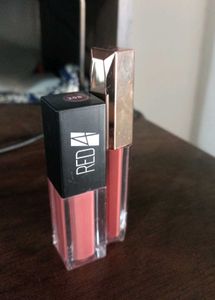two slightly used liquid lipsticks nude shades