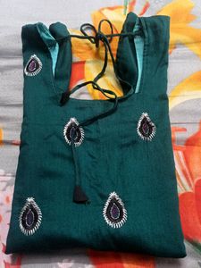 Embroidered Cotton Kurti