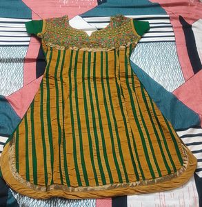 Girls Embroidery Kurti Wear Only 1 Time
