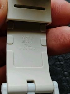 18mm Casio Strap Off White Colour