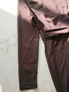 Elegant Brown Midi Dress