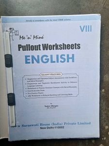 English Worksheets - Class VIII