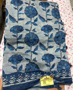 Kantha Stitched Work Saree