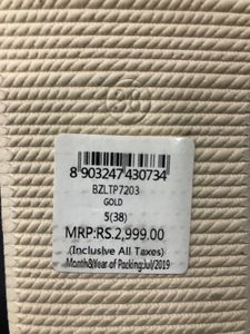 Pavers England Gold Sandals