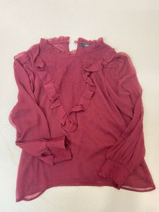 Maroon Madame Top