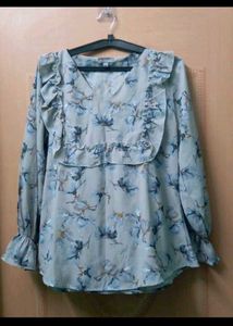 Blue Blouson tunic