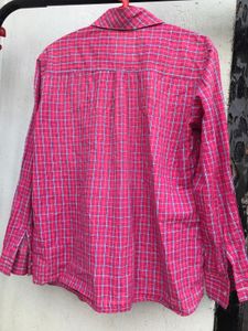 Pink Striped Long Sleeve Shirt