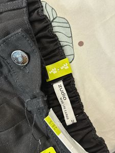 Wide Leg Black Cargo Pants