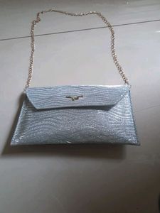 Elegant Silver Clutch