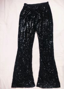 Sequin Bellbottom Pants