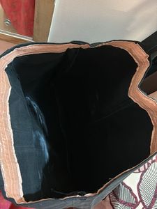 Floral Fabric Paint Tote Bag